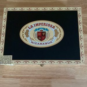 Retro Cigar Box (Empty) Crowned Heads La Imperiosa Nicaragua
